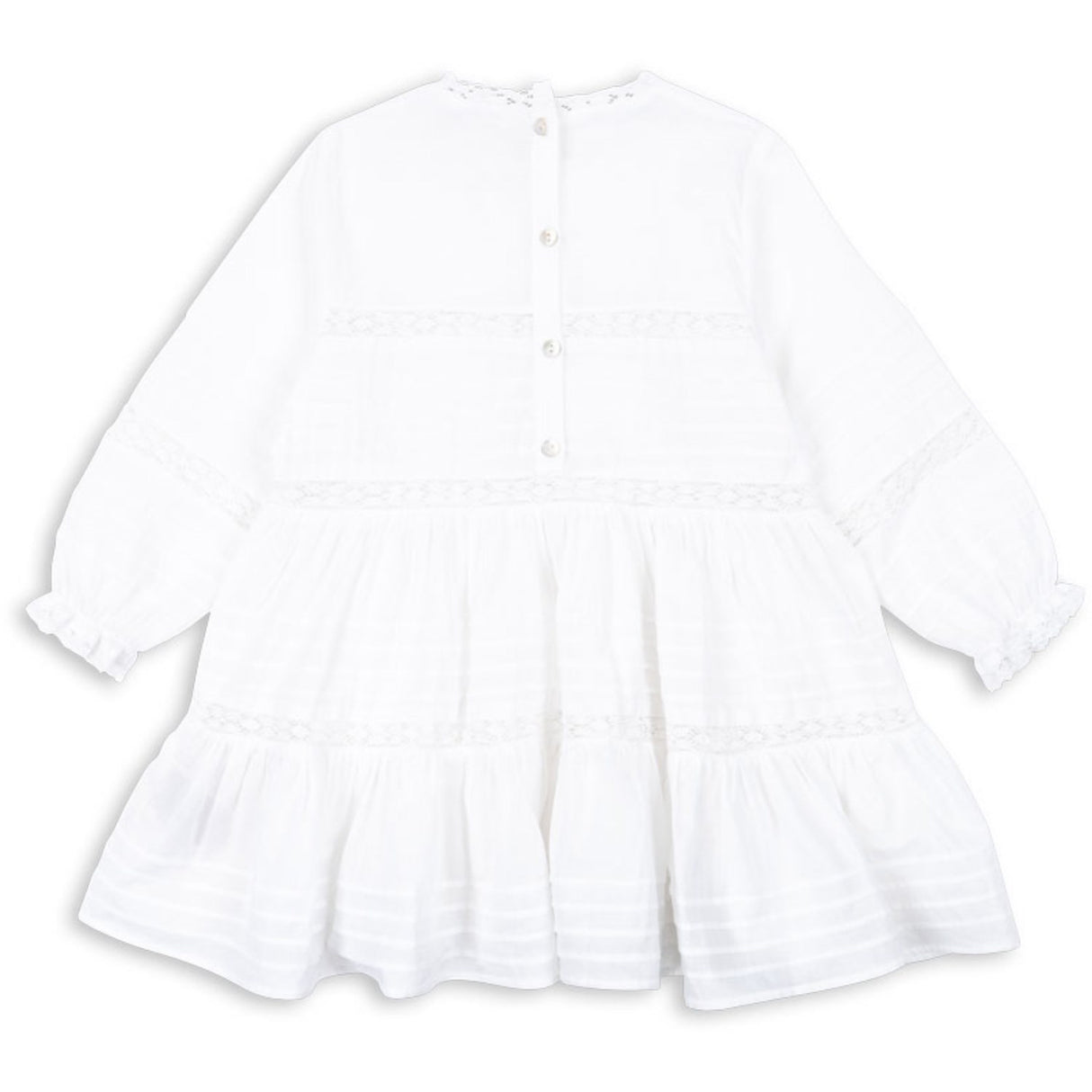 Konges Sløjd Optic White Orchid Kjole GOTS