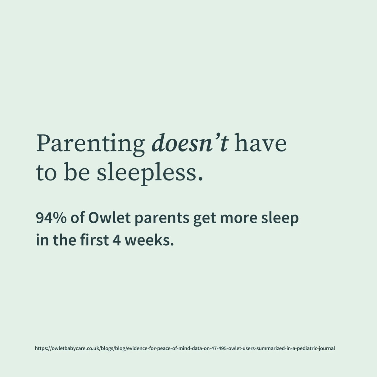 Owlet Bedtime Blue Dream Strømpe