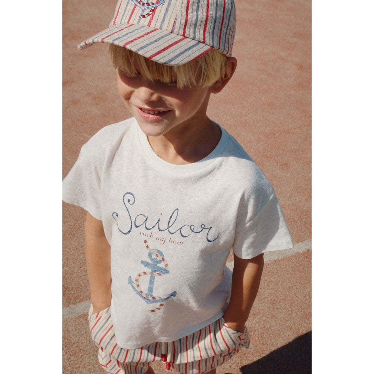 Konges Sløjd Antique Stripe Marlon Kasket GOTS