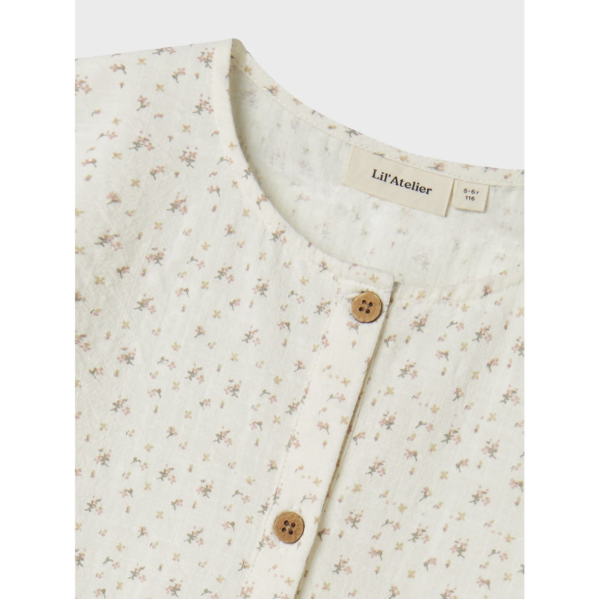 Lil'Atelier Coconut Milk Nmfhailey Ss Loose Kjole Lil