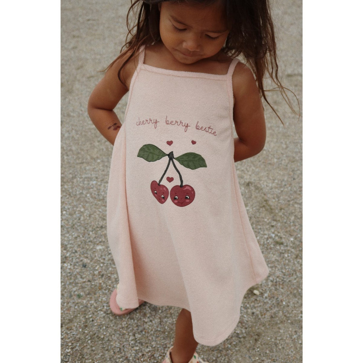 Konges Sløjd x Luksusbaby Cameo Rose Itty Strop Kjole GOTS