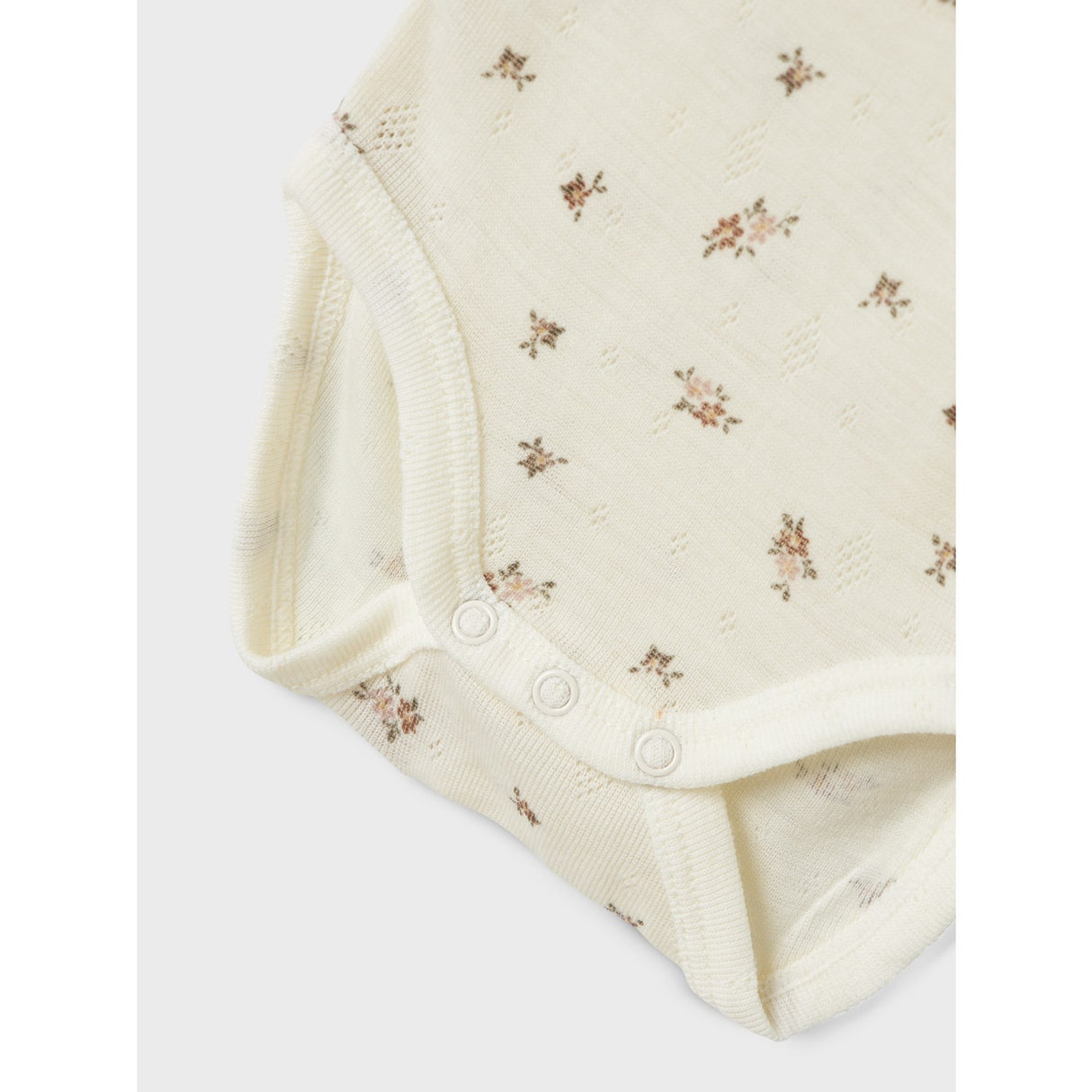 Name It Snow White Small Flowers Nbfwang Uld Needle Ls Body Noos