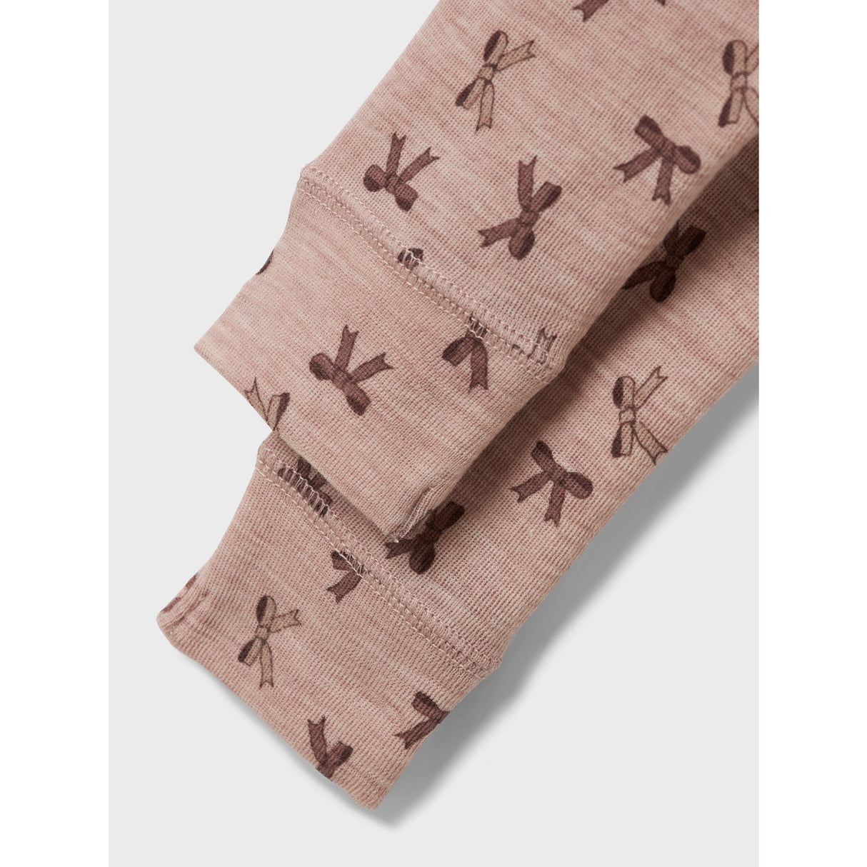 Name It Shadow Gray Bows Nbfwang Uld Rib Leggings Aop