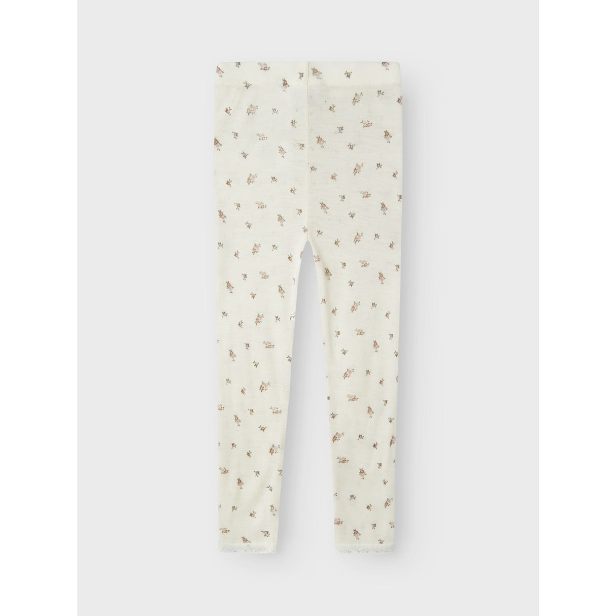 Name It Snow White Small Flowers Nmfwang Uld Needle Leggings Noos