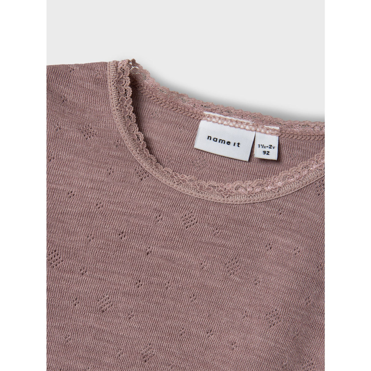 Name It Antler Nmfwang Uld Needle Ls Body Solid Noos