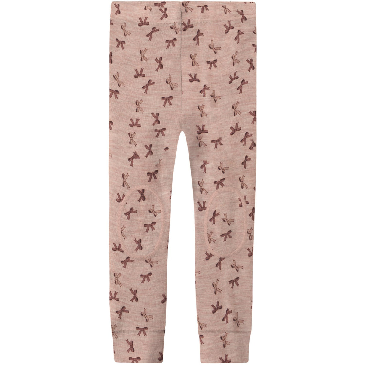 Name It Shadow Gray Bows Nmfwang Uld Rib Leggings Aop