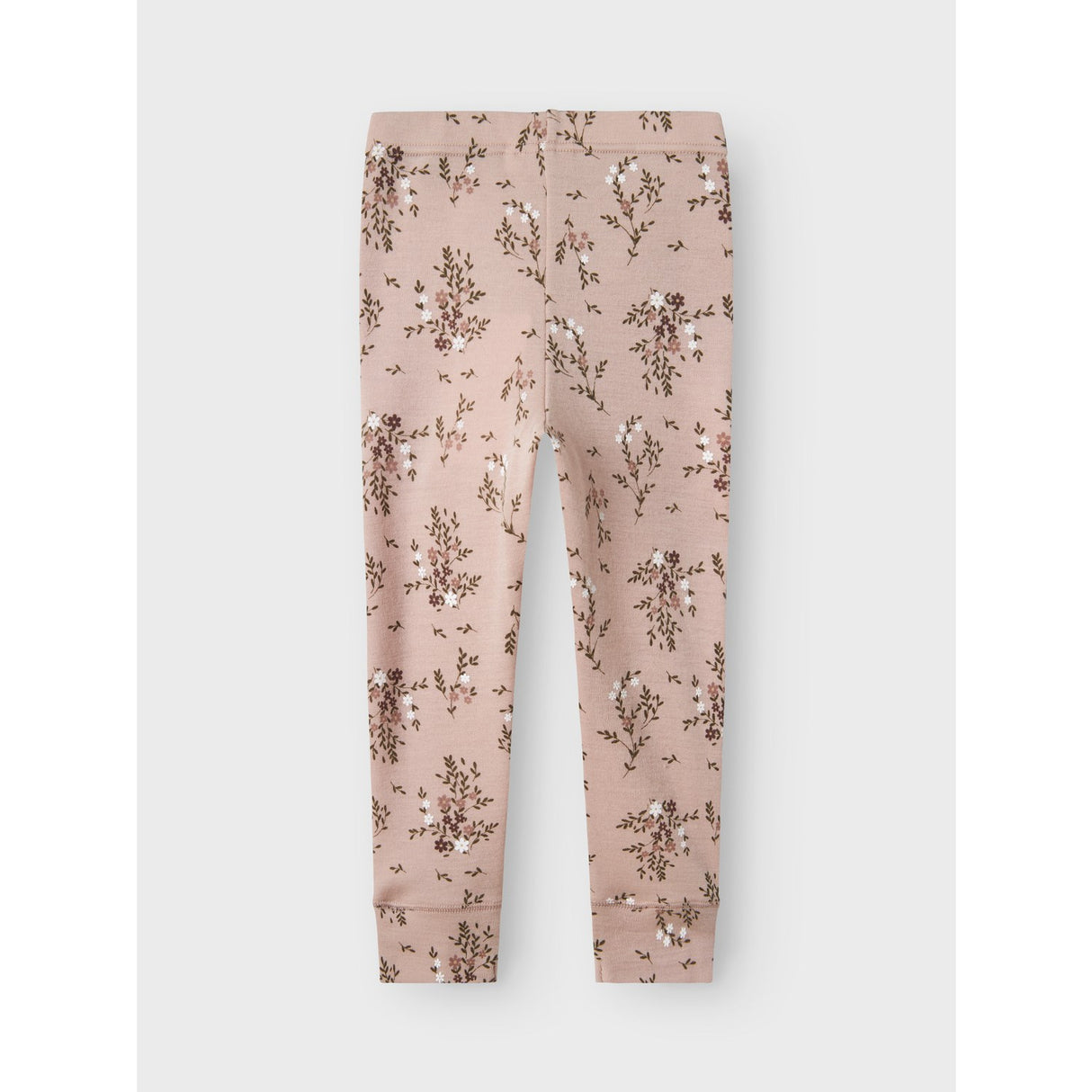 Name It Shadow Gray Long Flowers Nmfwillow Uld Leggings