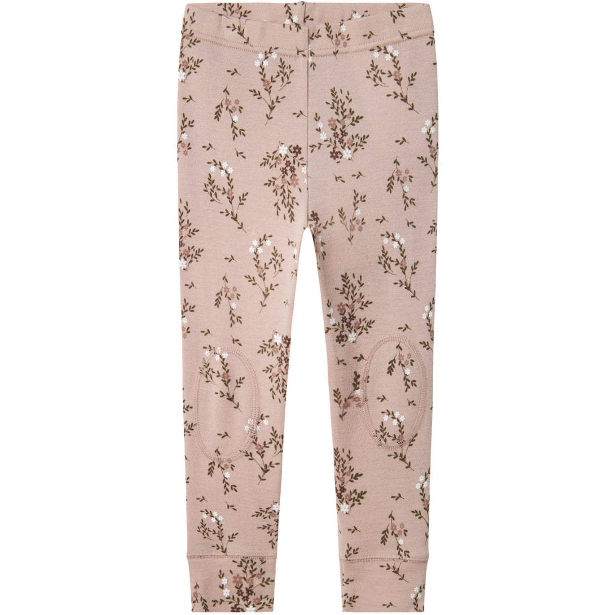Name It Shadow Gray Long Flowers Nmfwillow Uld Leggings