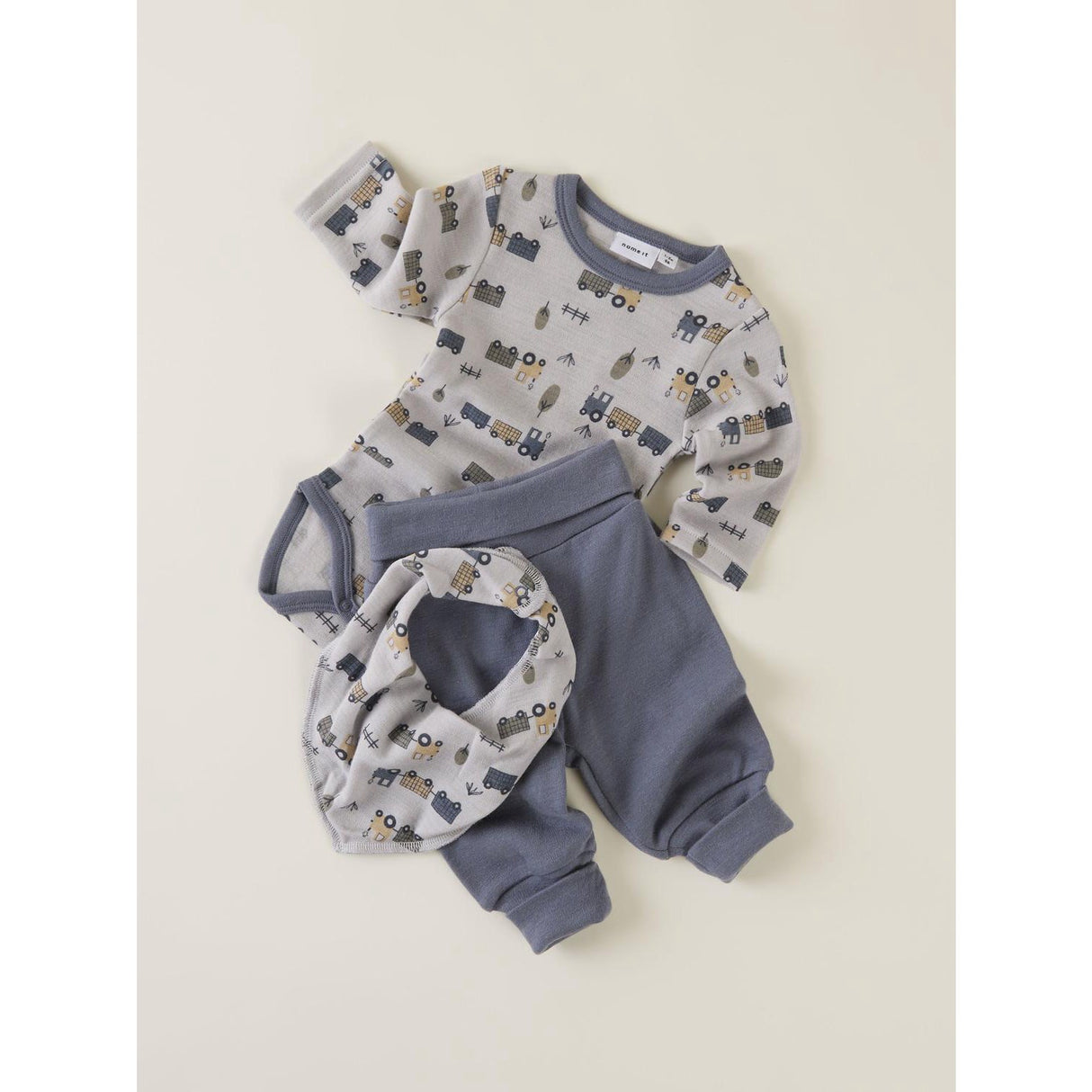 Name It Folkstone Gray Nbmwillit Uld Bukser