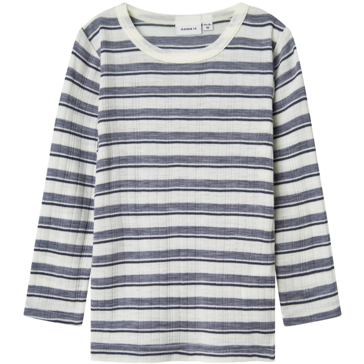 Name It Folkstone Gray Snow White Nmmwang Uld Needle Ls Top Noos