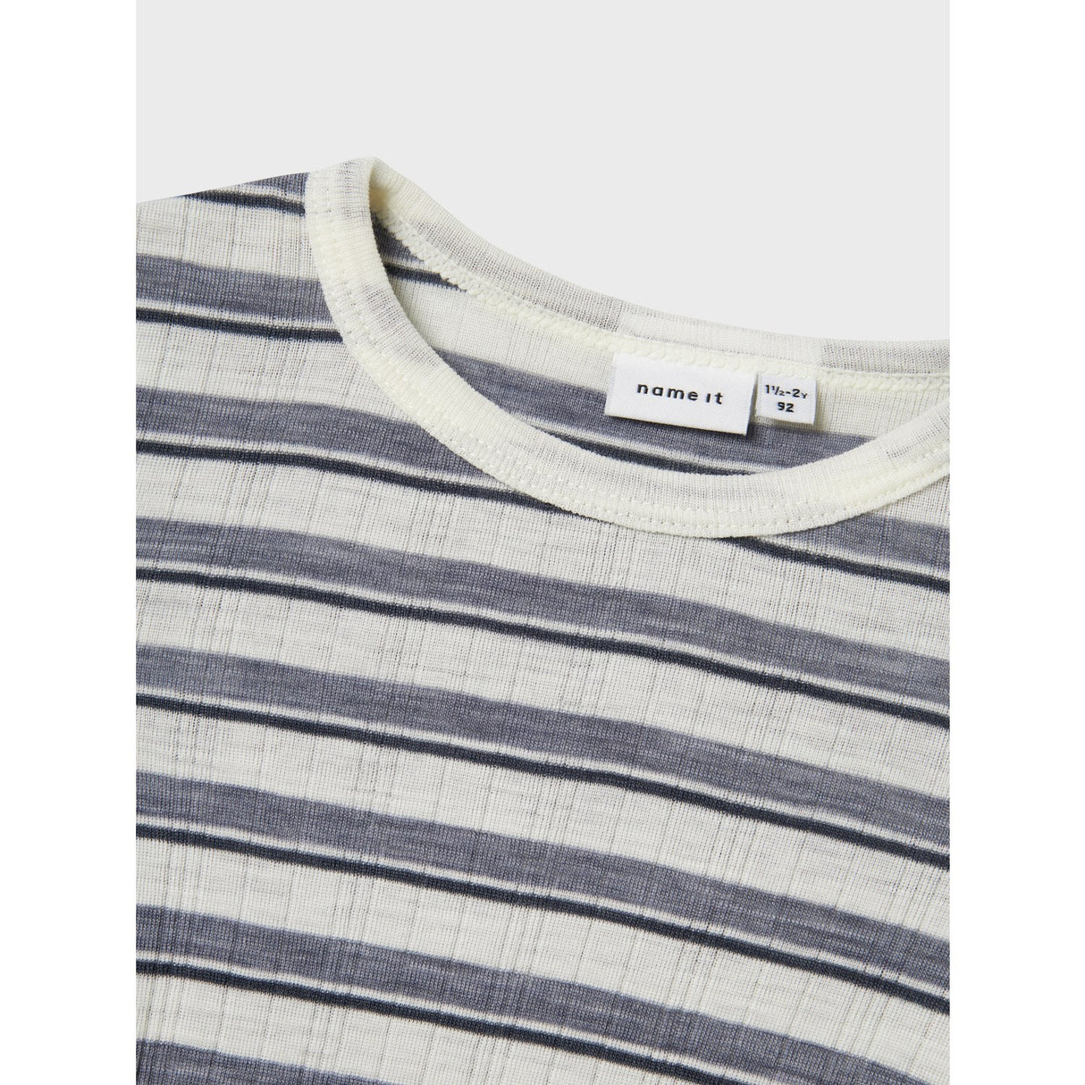 Name It Folkstone Gray Snow White Nmmwang Uld Needle Ls Body Noos