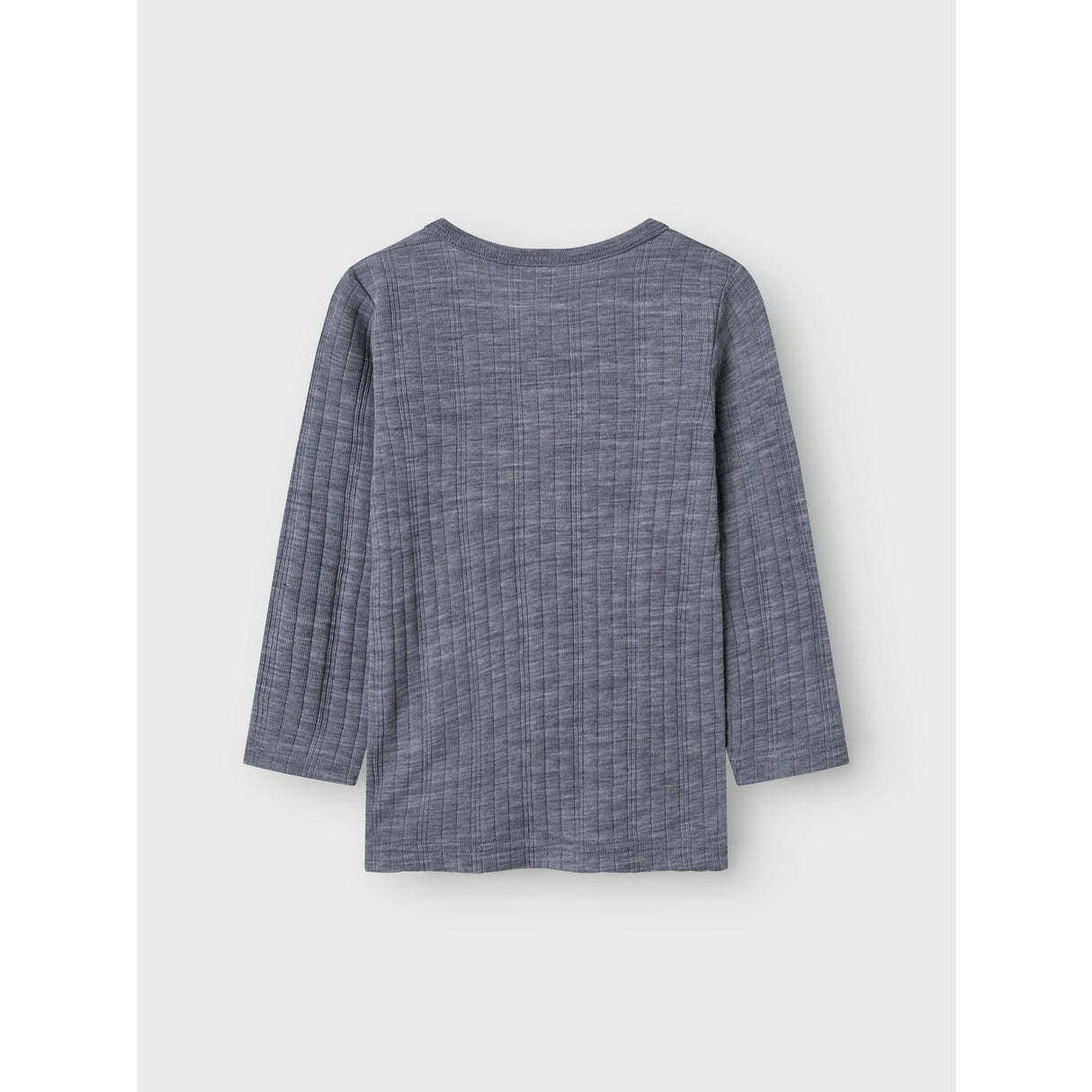Name It Folkstone Gray Nmmwang Uld Needle Ls Top Solid Noos