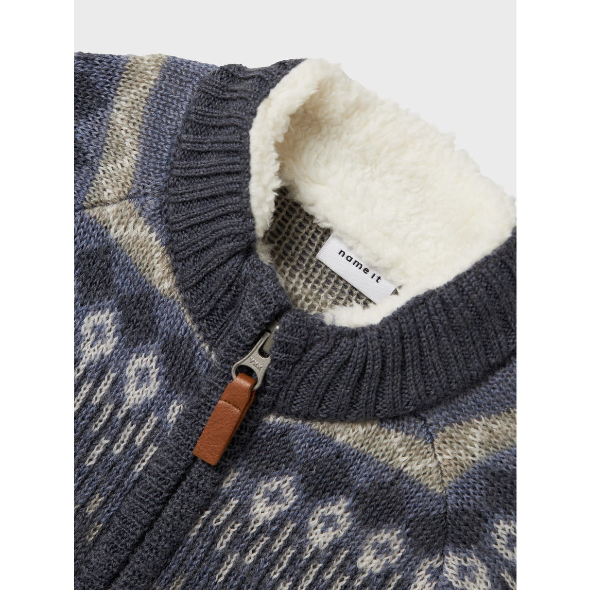 Name It Ombre Blue Iceland Nmmwriss Uld Ls Strik Card