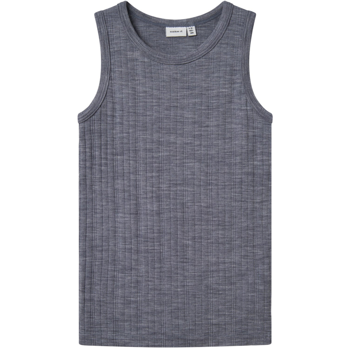 Name It Folkstone Gray Nkmwang Uld Needle Tank Top