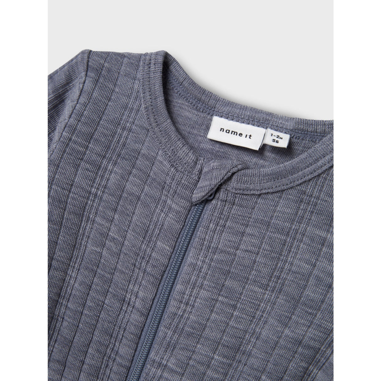 Name It Folkstone Gray Nbmwang Uld Needle Natdragt Solid Noos