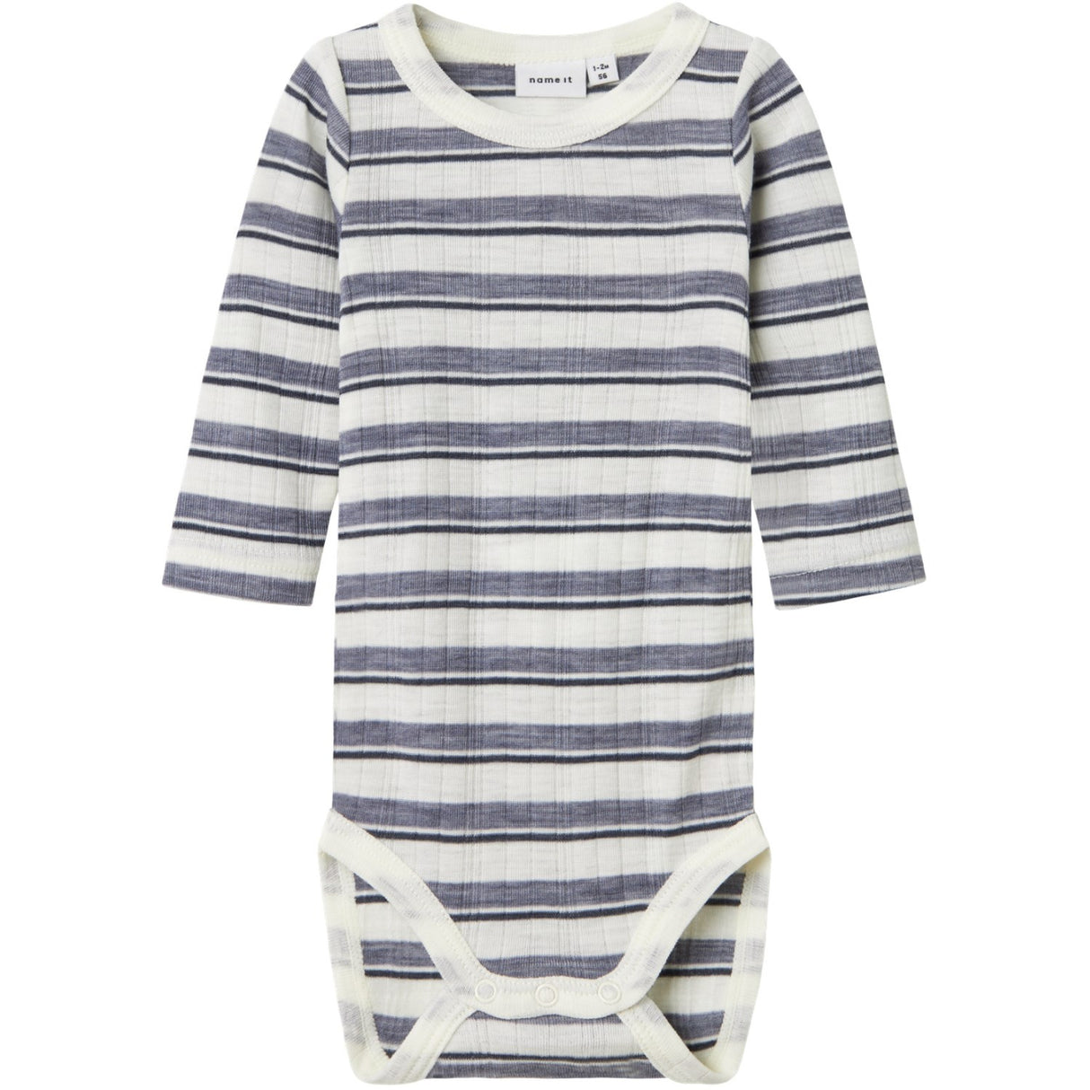 Name It Folkstone Gray Snow White Nbmwang Uld Needle Ls Body Noos