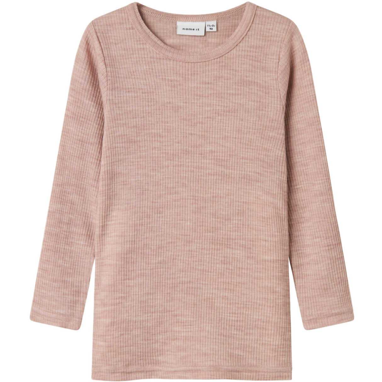 Name It Shadow Gray Nmnwax Uld Rib Ls Top Noos