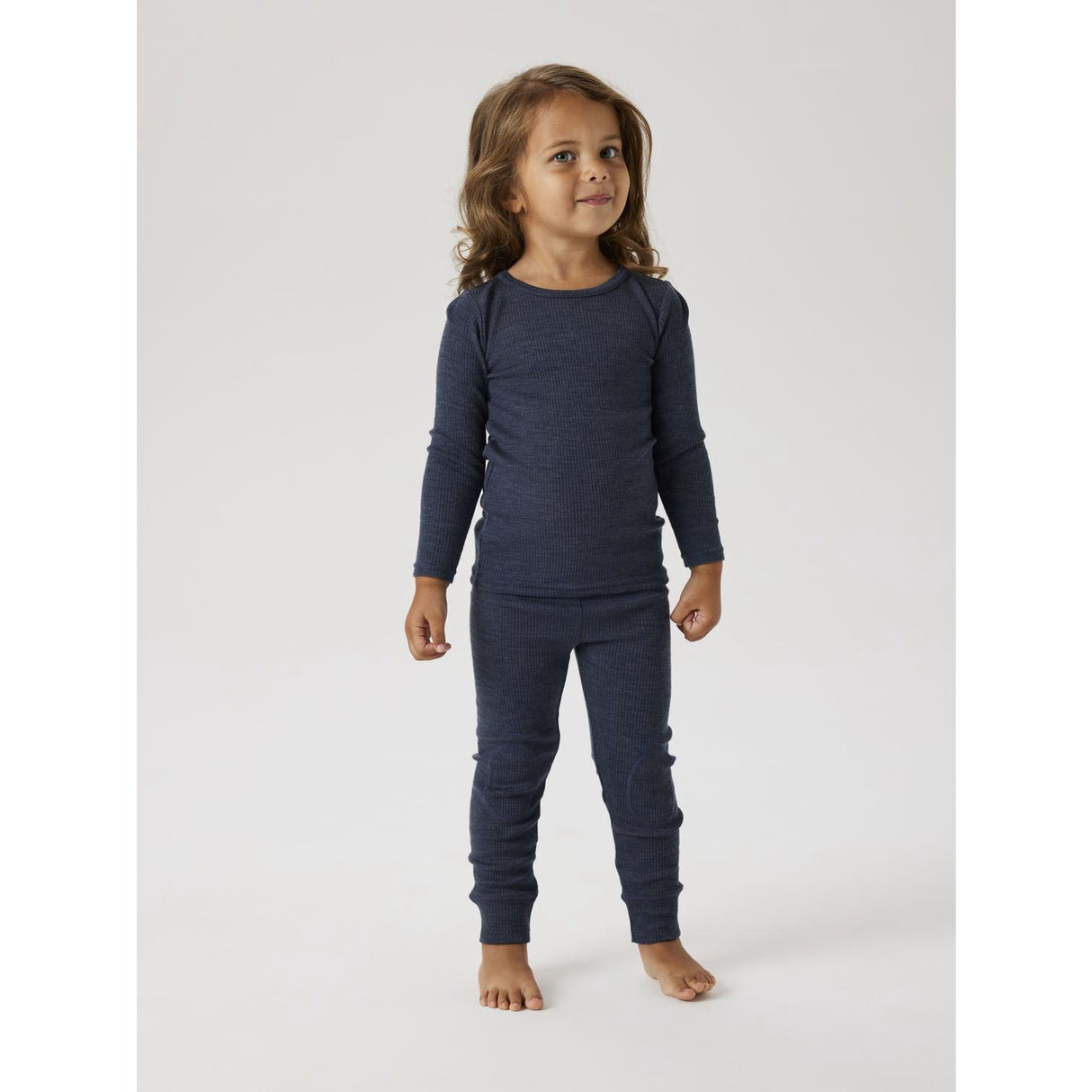 Name It Ombre Blue Nmnwax Uld Rib Ls Top Noos