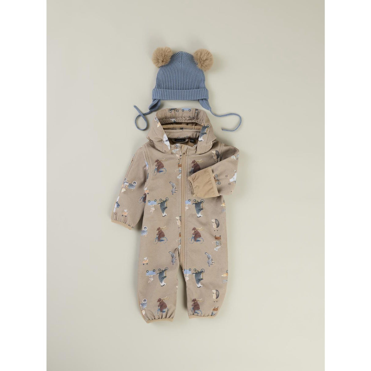 Name It Silver Mink Go Nbnalfa08 Softshell Dragt Aop Fo