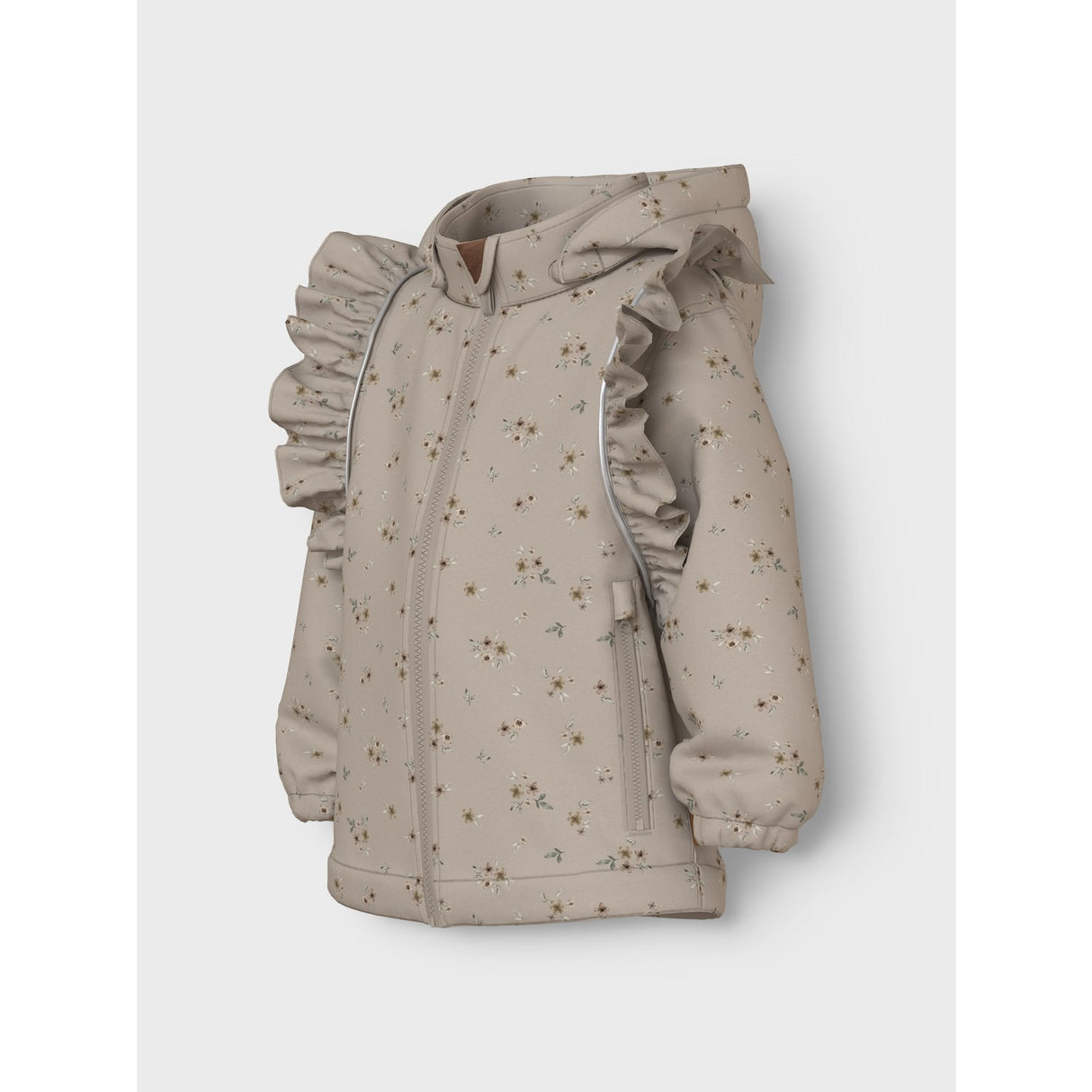 Name It Pure Cashmere Bouquet Nmfalfa08 Softshell Jakke Flæse Aop Fo