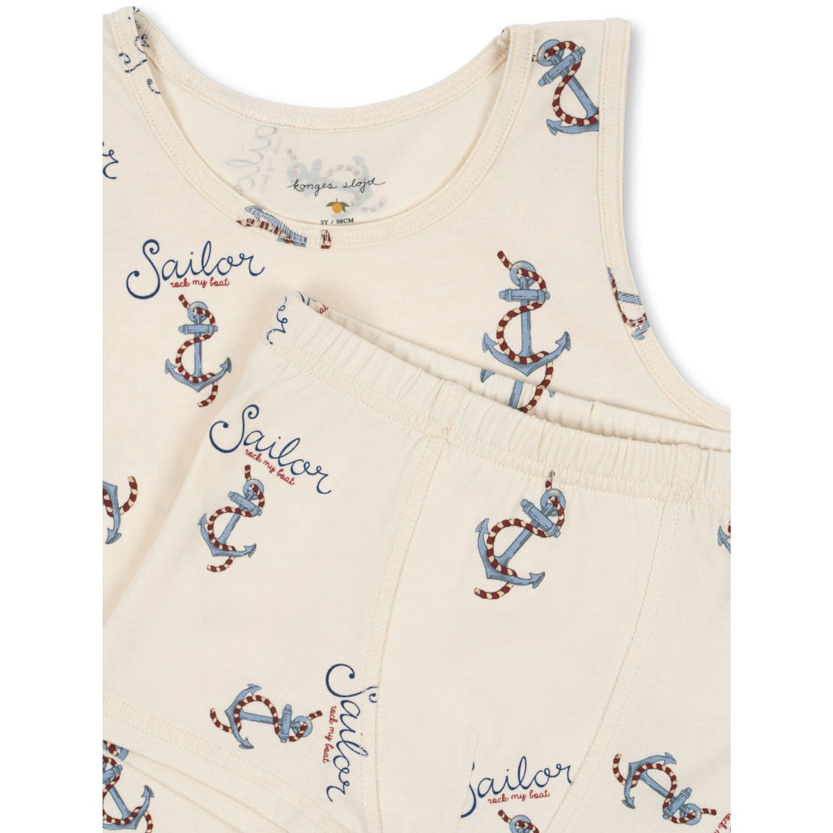 Konges Sløjd Rock My Boat Basic Tank Undertøj Sæt GOTS