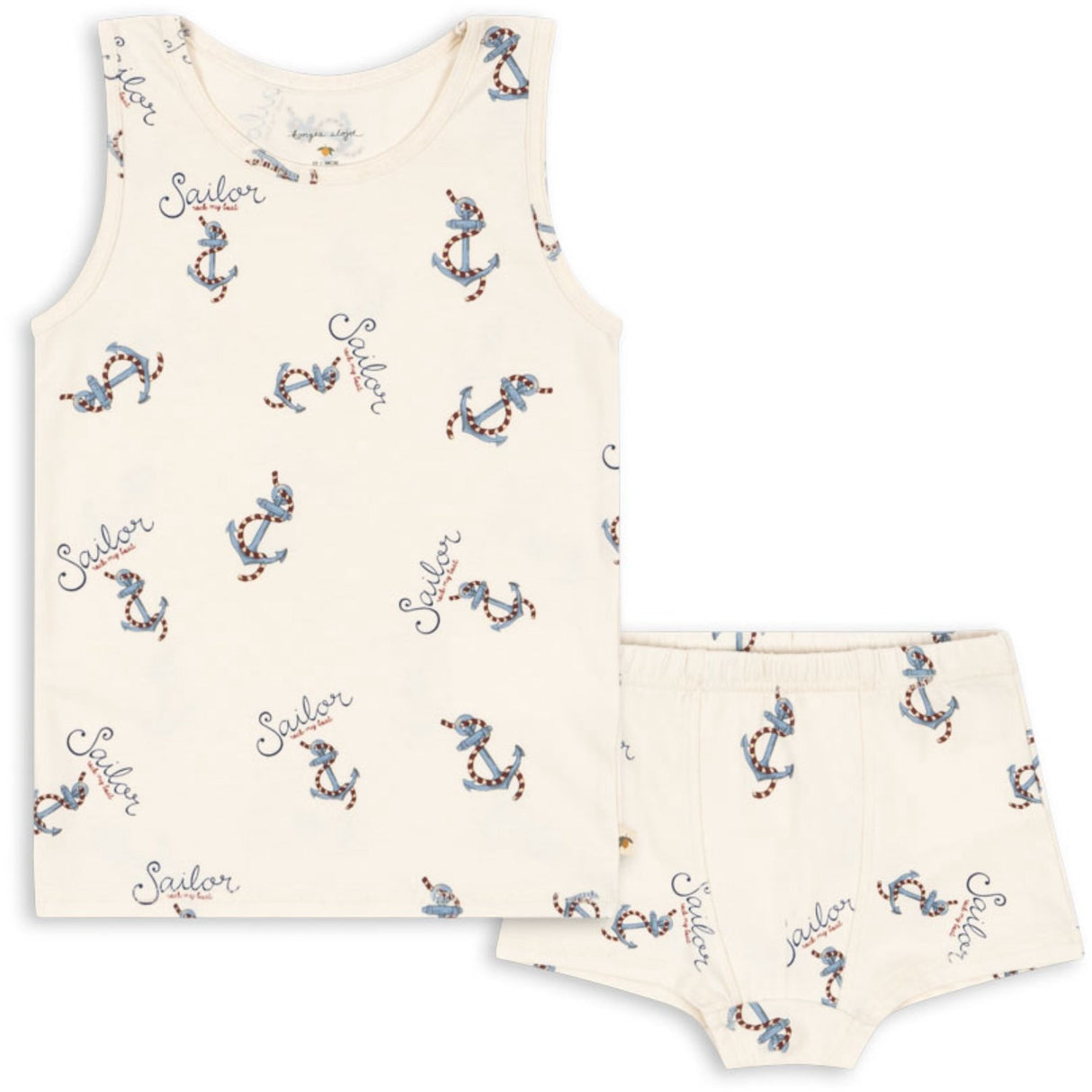 Konges Sløjd Rock My Boat Basic Tank Undertøj Sæt GOTS