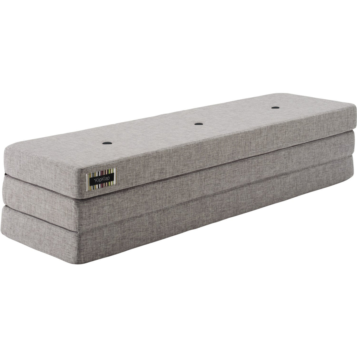 by KlipKlap Legemadras 3 fold Multi Grey With Grey KK XL 200 Cm