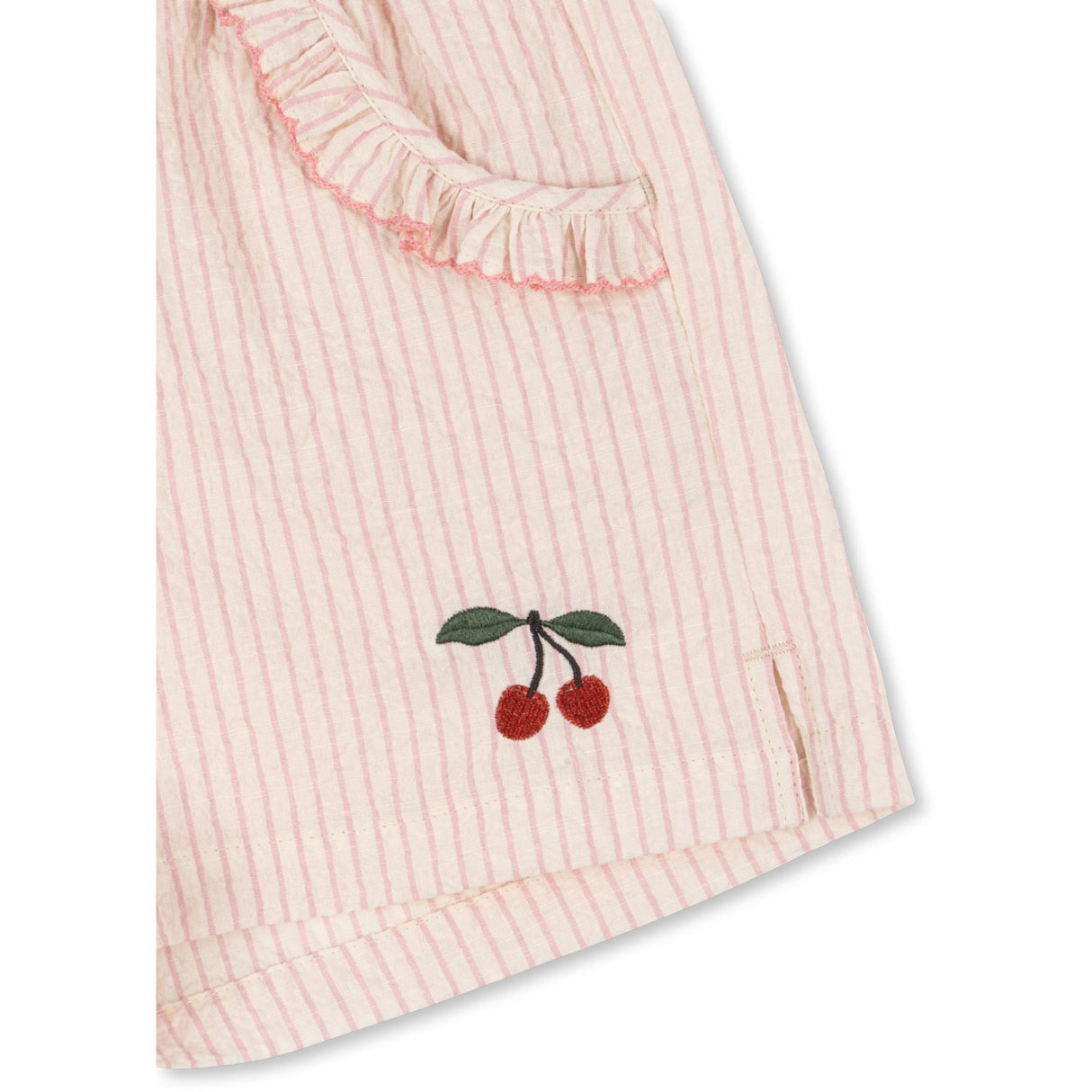 Konges Sløjd Peony Stripe Ellie Flæse Shorts GOTS