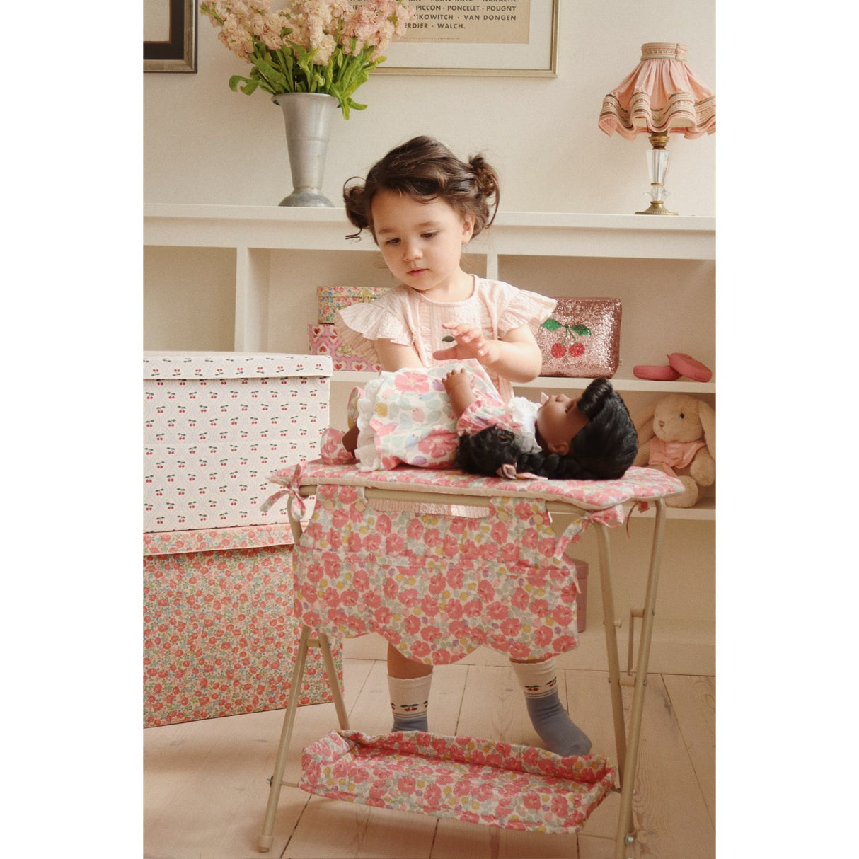 Konges Sløjd Peony Stripe Ellie Flæse Top GOTS