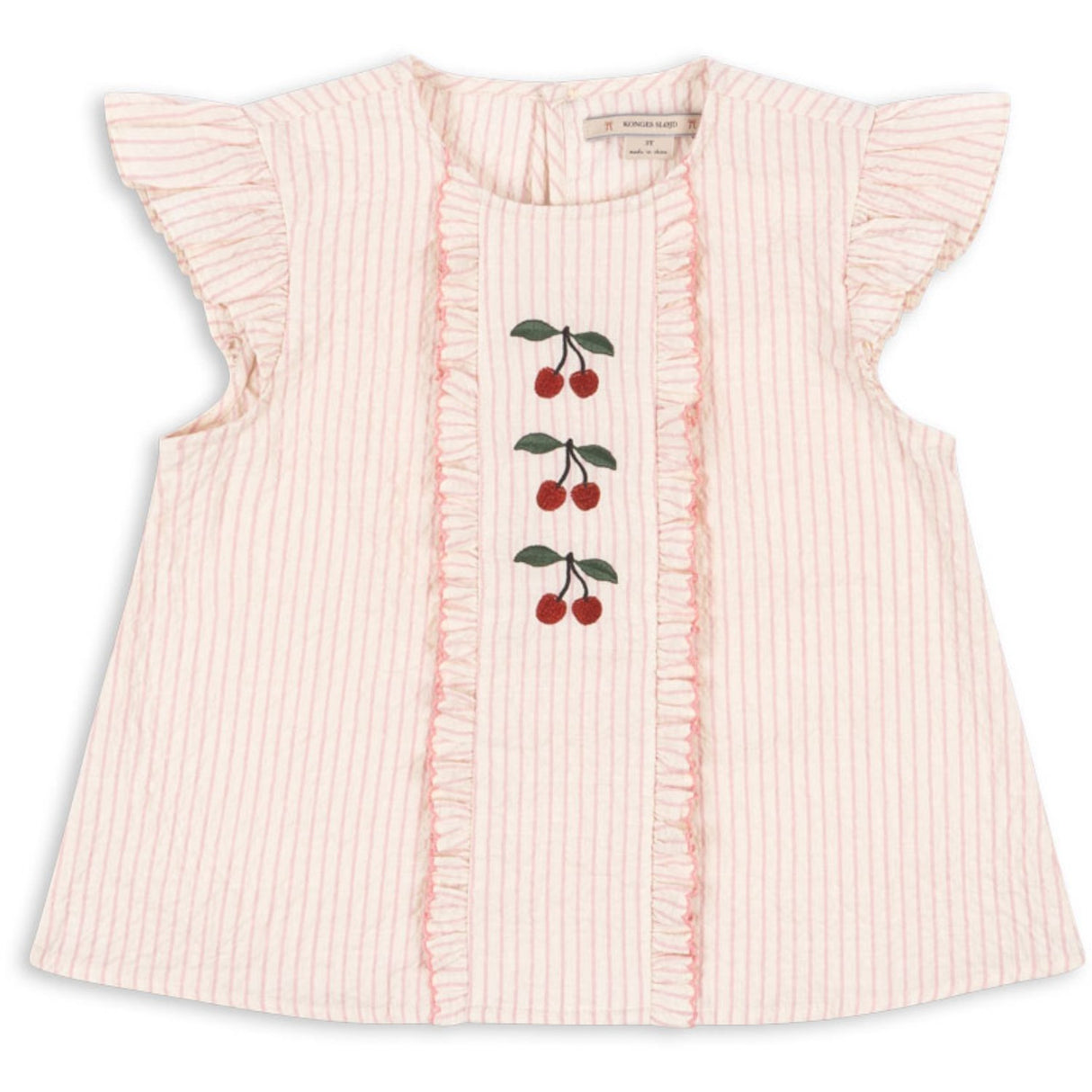 Konges Sløjd Peony Stripe Ellie Flæse Top GOTS
