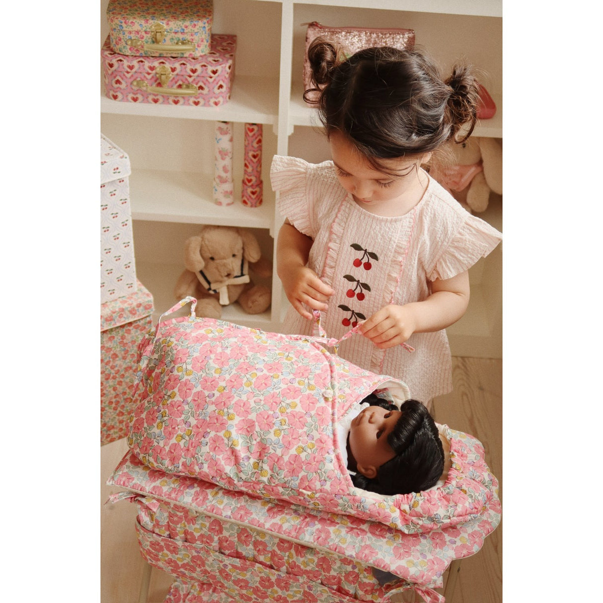 Konges Sløjd Peony Stripe Ellie Flæse Top GOTS