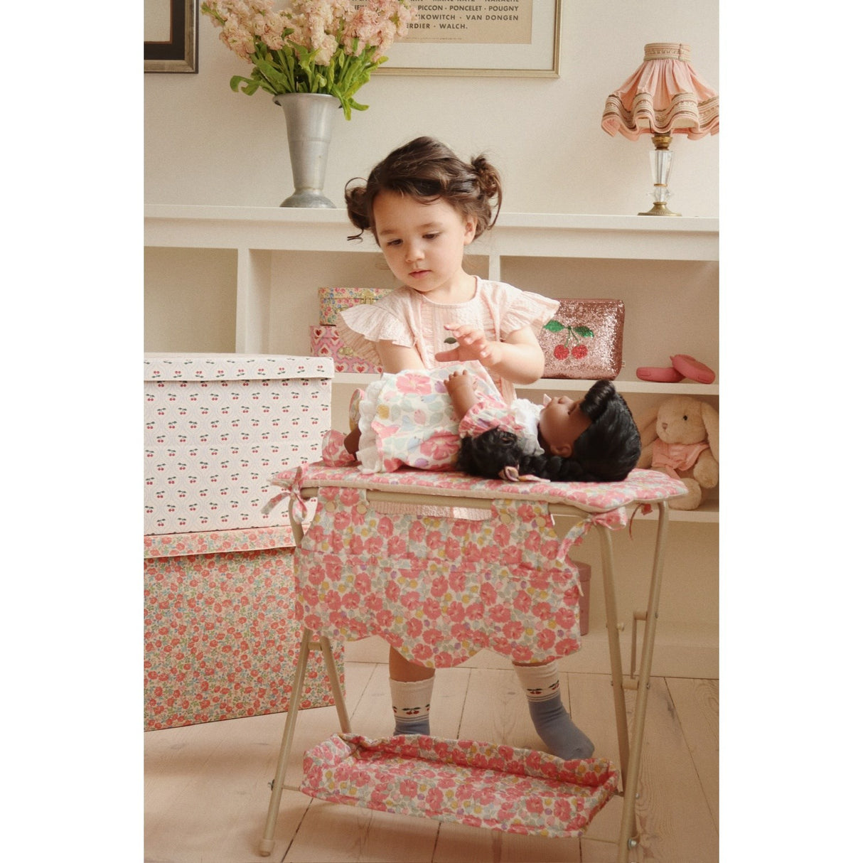 Konges Sløjd Peony Stripe Ellie Flæse Top GOTS