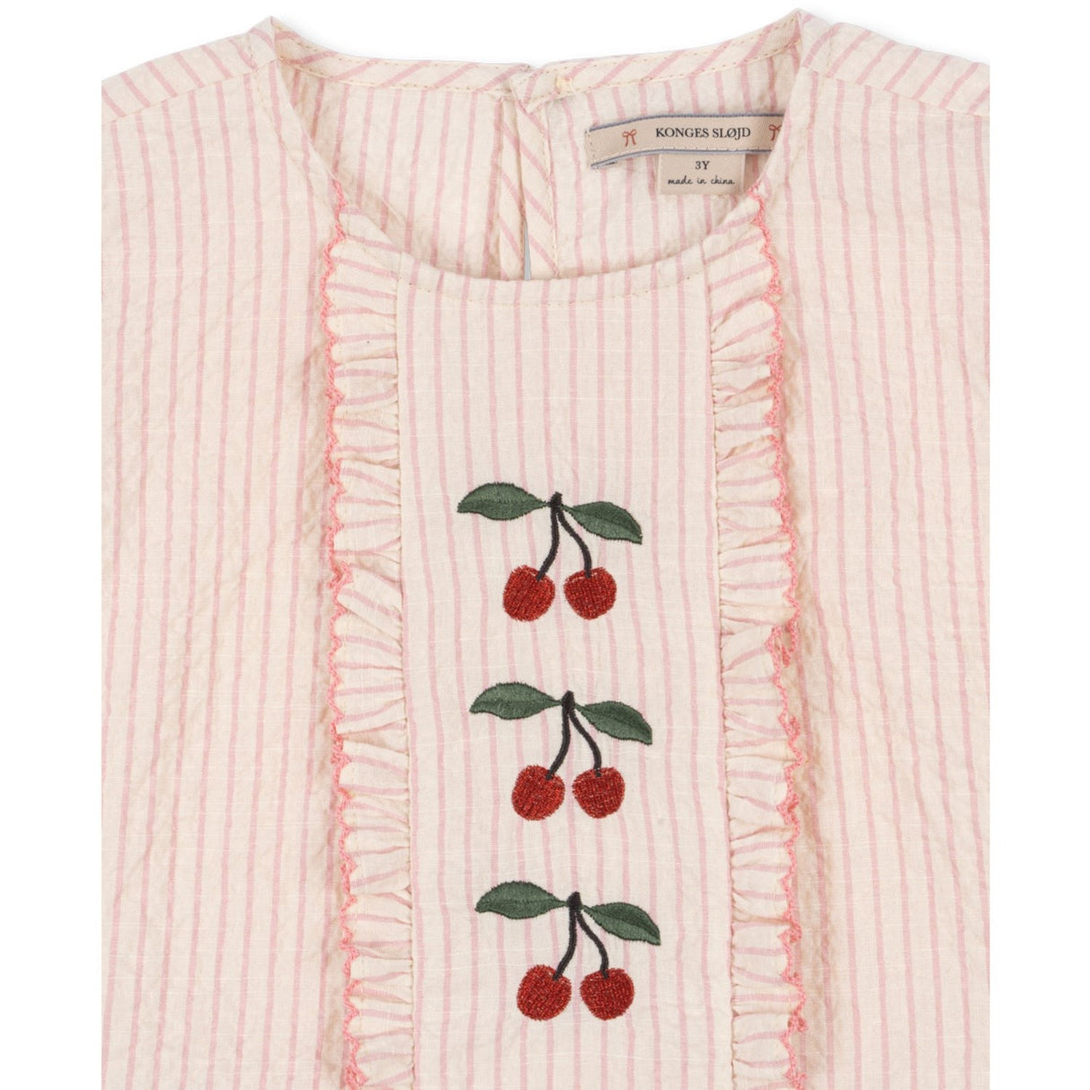 Konges Sløjd Peony Stripe Ellie Flæse Top GOTS