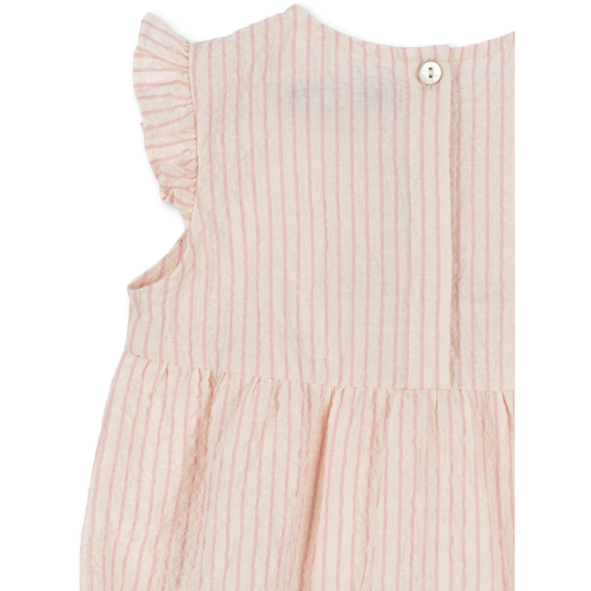 Konges Sløjd Peony Stripe Ellie Flæse Romper GOTS
