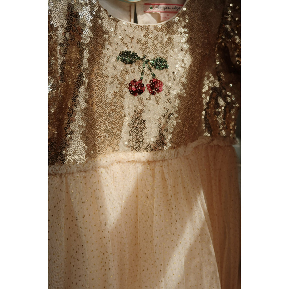 Konges Sløjd Gold Blush Starla Puff Sleeve Kjole