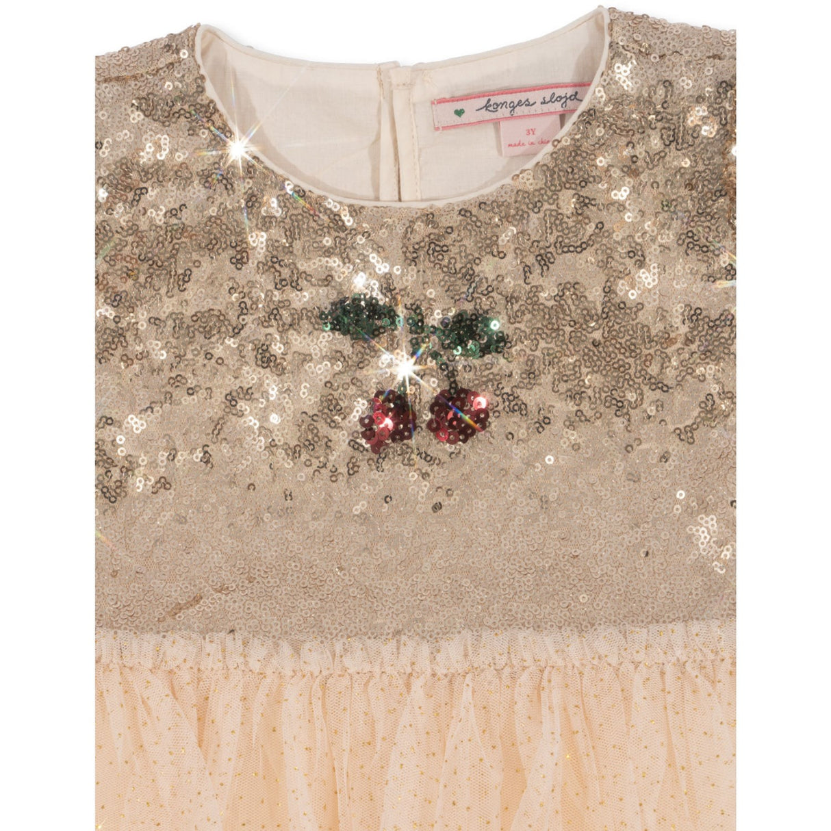 Konges Sløjd Gold Blush Starla Puff Sleeve Kjole