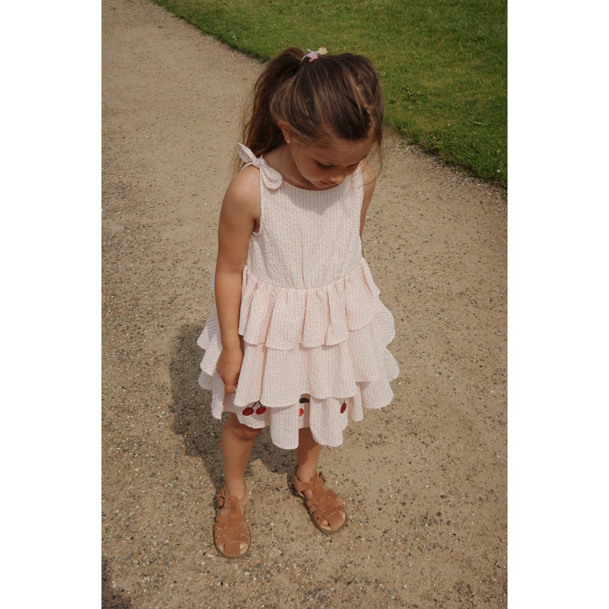 Konges Sløjd Peony Stripe Ellie Kjole GOTS