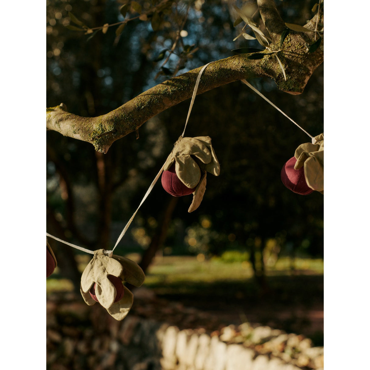 Ferm Living Mauve/Green Figs Guirlande