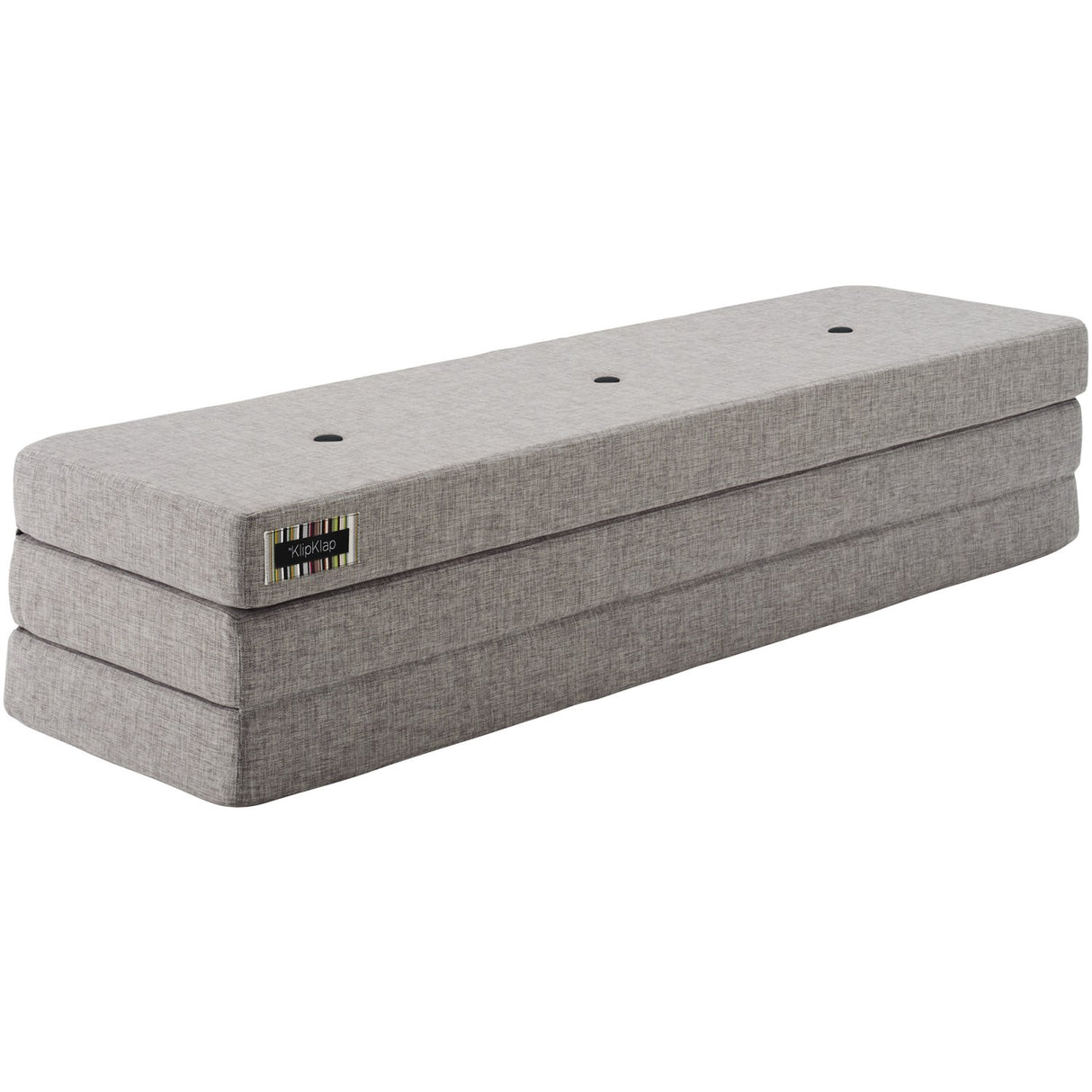 by KlipKlap Foldemadras Multi Grey With Grey KK 3 Fold 180 Cm