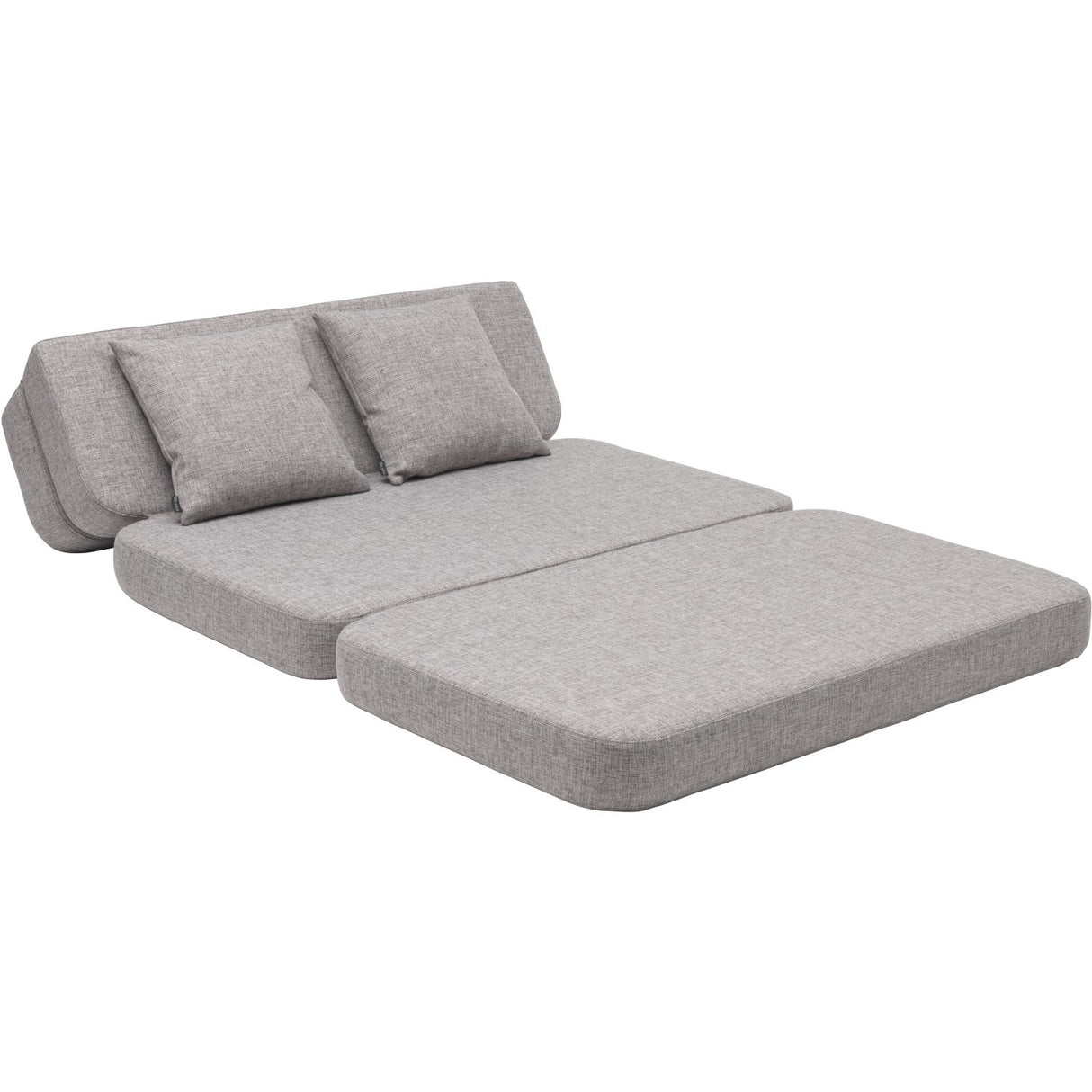 by KlipKlap 3 Fold Sofa Beige With Sand KK 3 Fold Single Multi Grey With Grey KK 120 Cm
