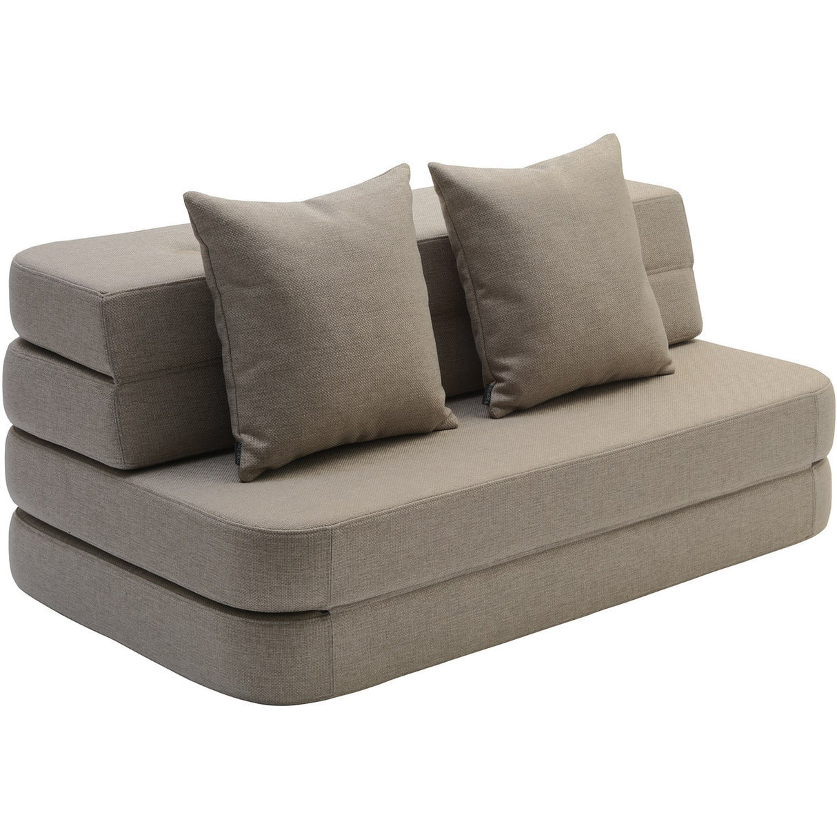 by KlipKlap 3 Fold Sofa Sand With Sand KK 120 Cm