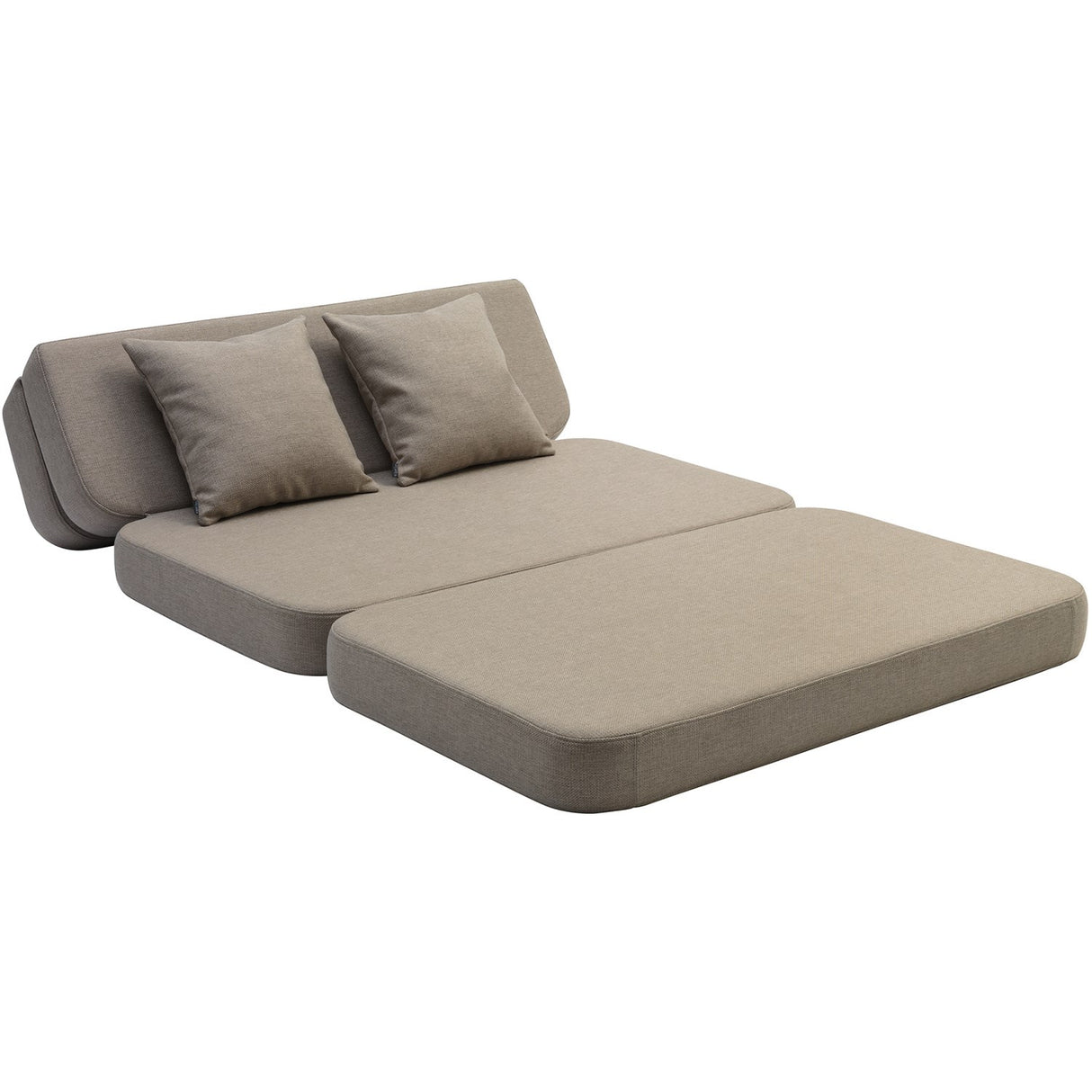 by KlipKlap 3 Fold Sofa Sand With Sand KK 120 Cm