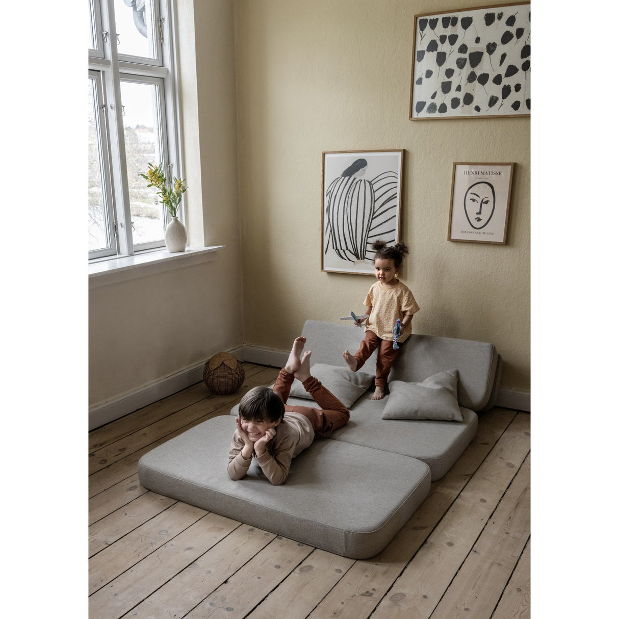 by KlipKlap 3 Fold Sofa Sand With Sand KK 120 Cm