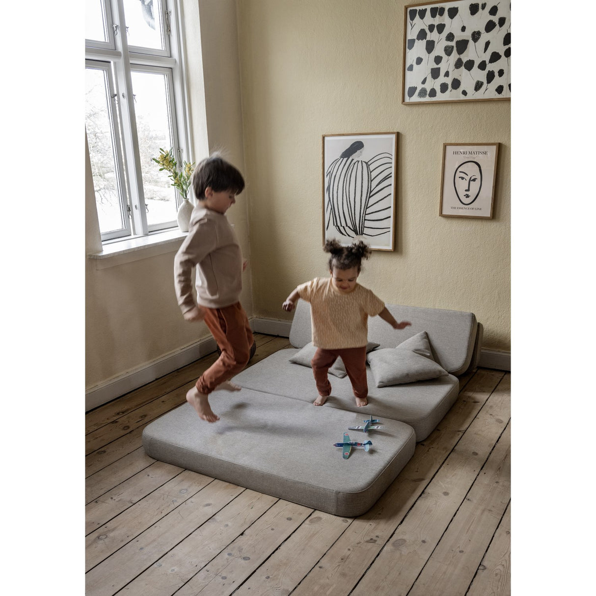 by KlipKlap 3 Fold Sofa Sand With Sand KK 120 Cm