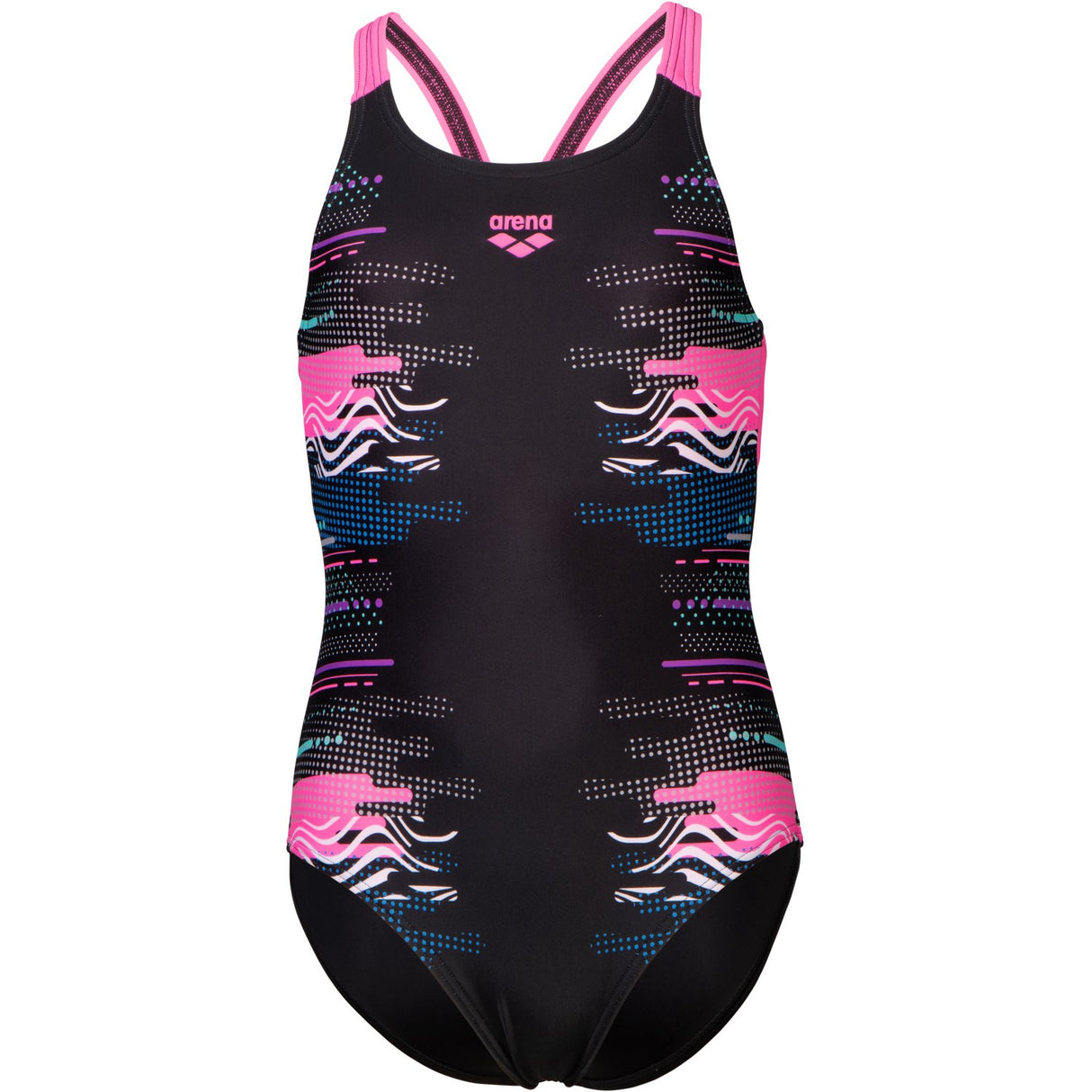 Arena Black Multi Girl Rhythm Badedragt V Back L