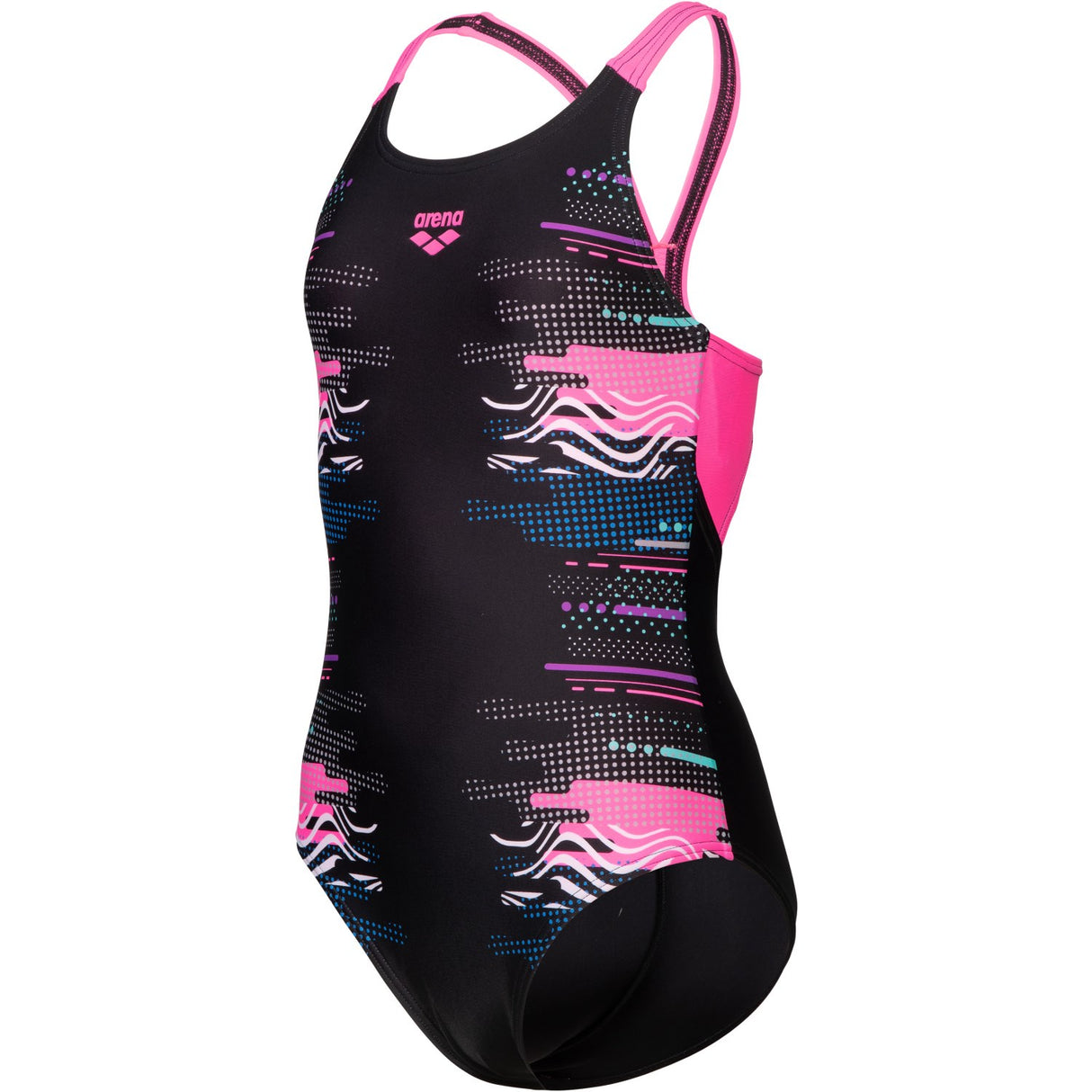 Arena Black Multi Girl Rhythm Badedragt V Back L