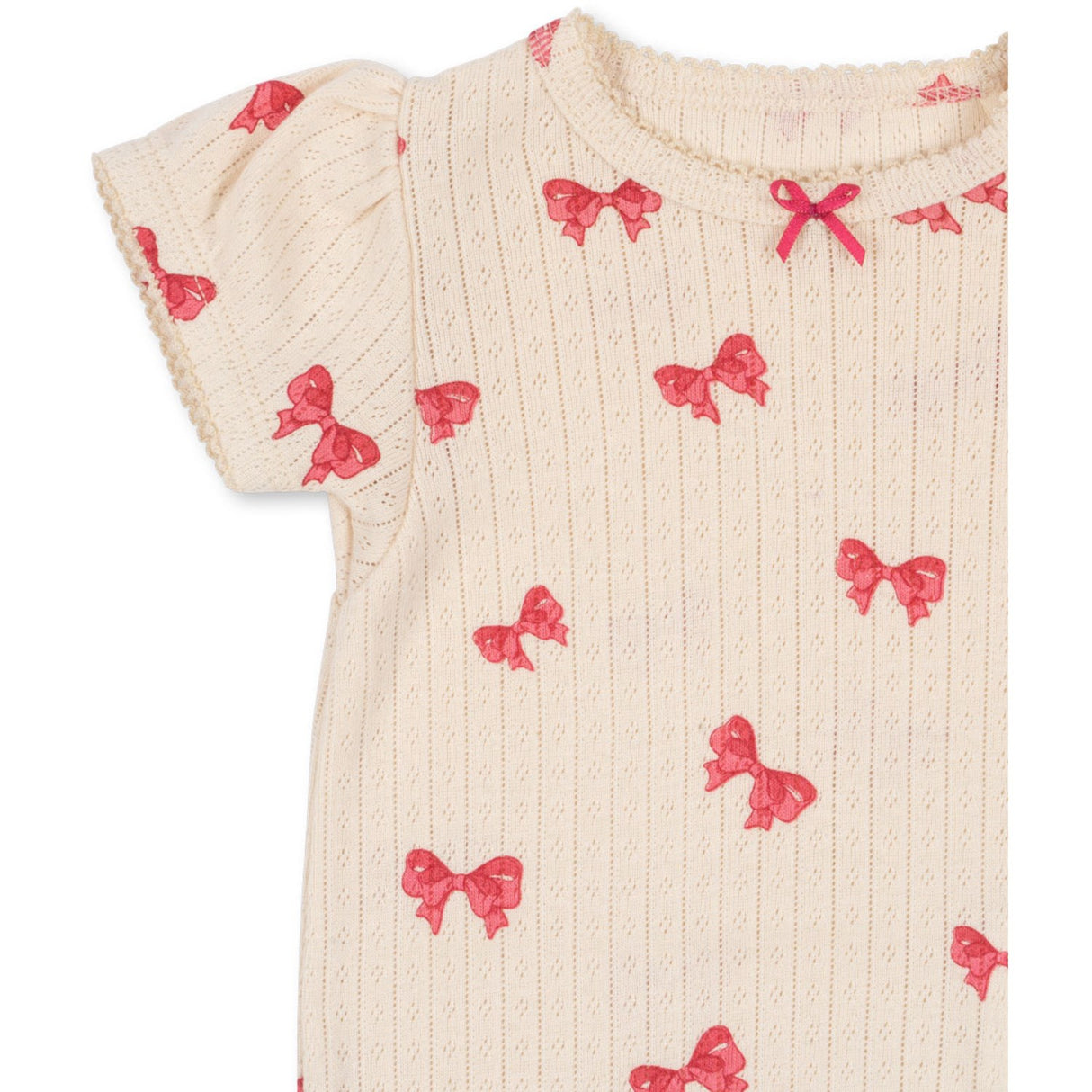 Konges Sløjd Rosia Sløjfe Minnie Puff Sleeve Body GOTS