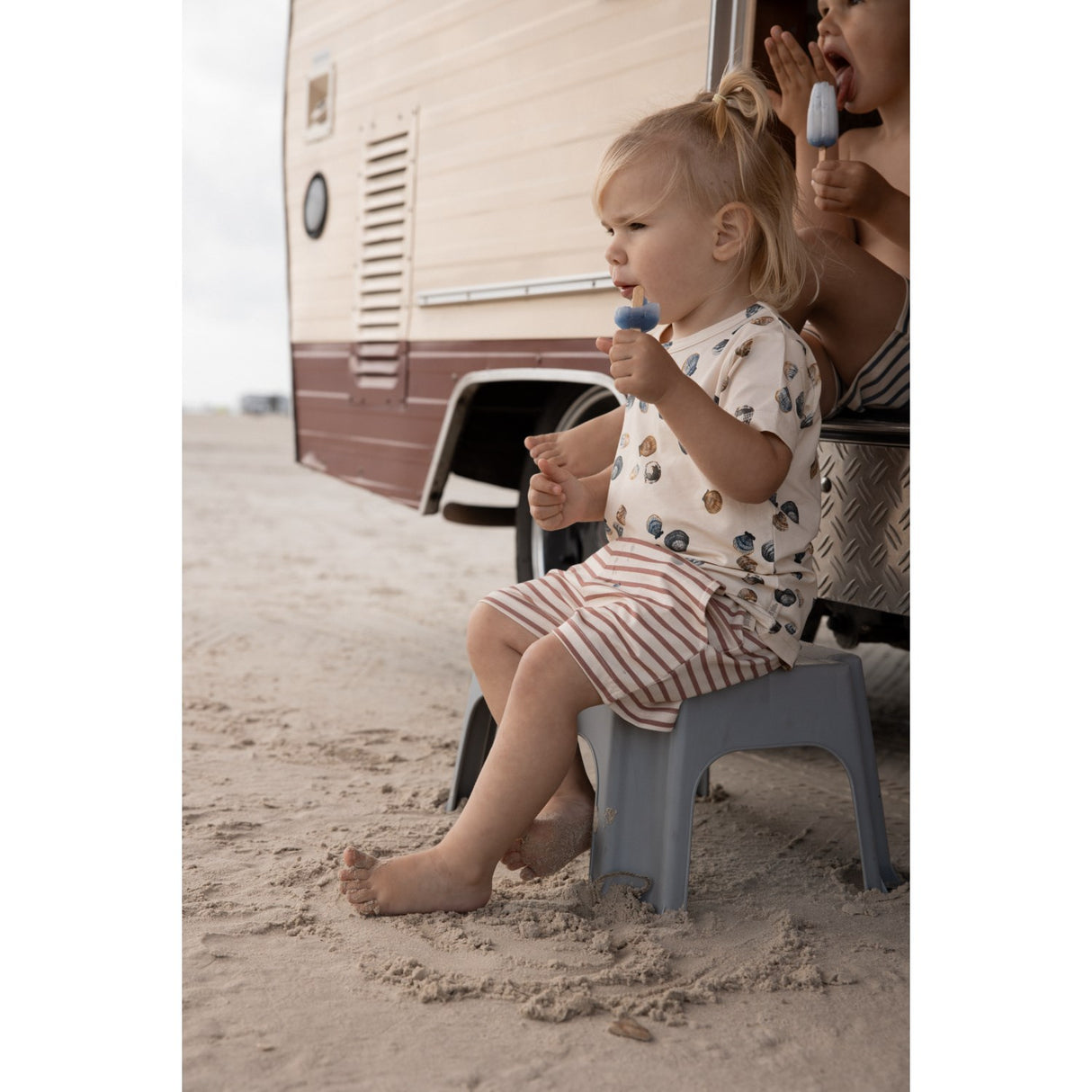 Petit Piao Clam T-shirt S/S Baggy Sum Printed