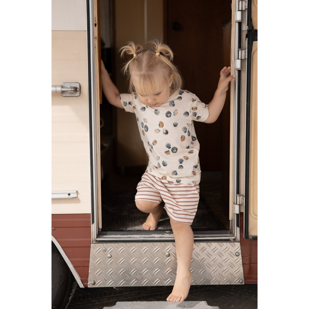 Petit Piao Clam T-shirt S/S Baggy Sum Printed