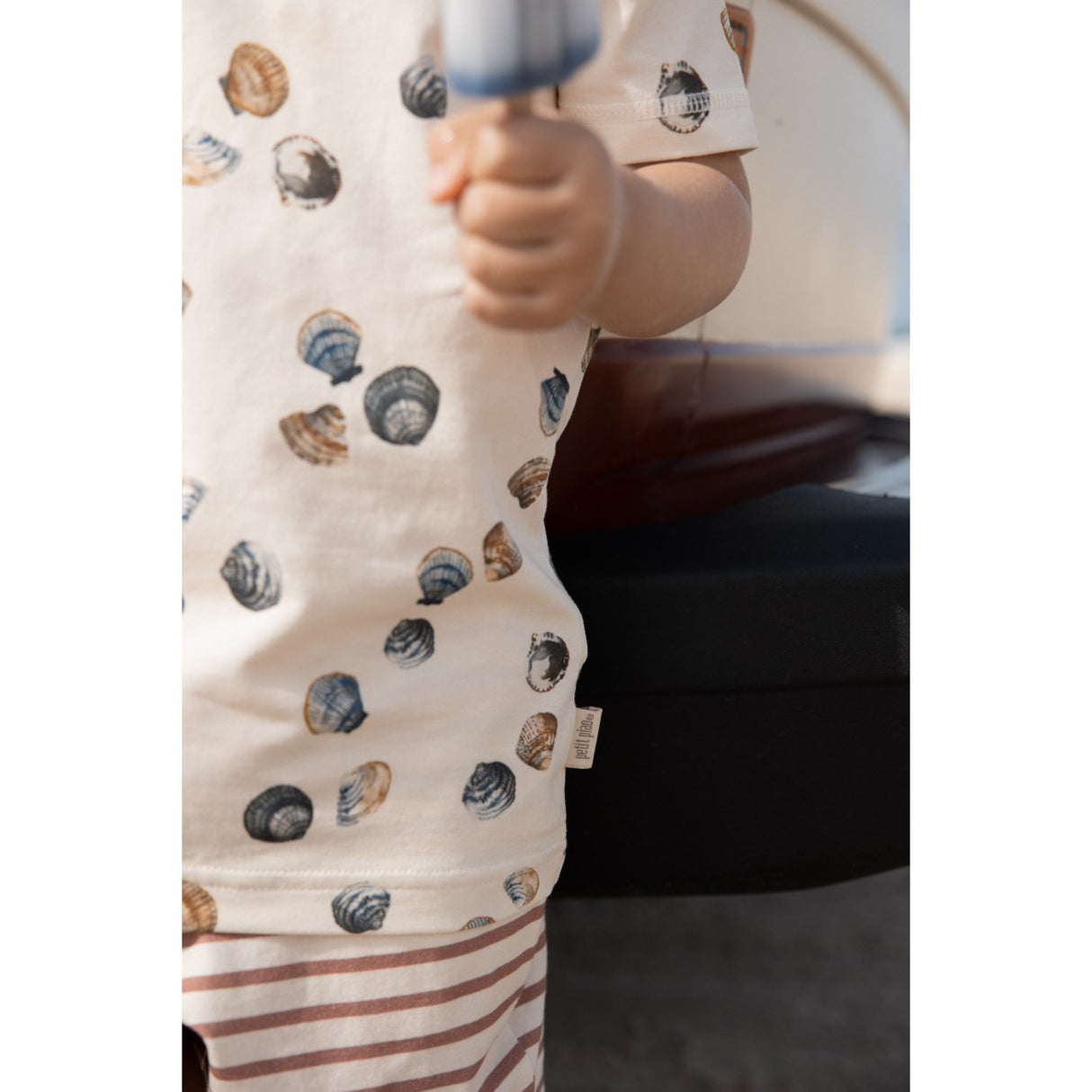 Petit Piao Clam T-shirt S/S Baggy Sum Printed